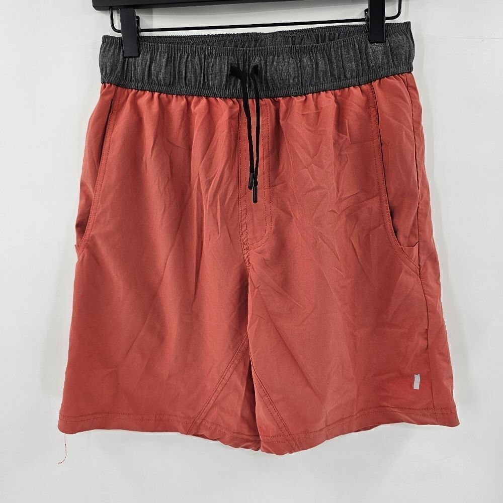 Balance collection mens small shorts coral pink orange workout gym swim